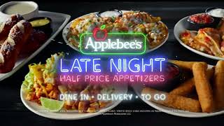 Applebee’s Late Night HalfPrice Appetizers  7 Delicious Choices Every Night applebees tvads [upl. by Annaihr430]