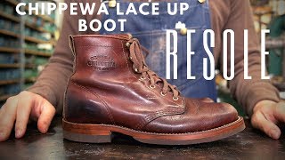 Chippewa Lace Up Boot Resole 40 [upl. by Liva]