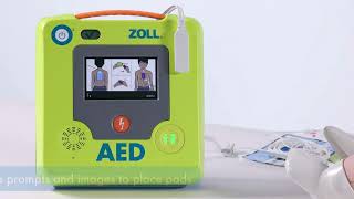 ZOLL AED 3® device Basic Training Video AHA English [upl. by Yrtnahc]