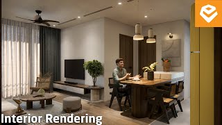 Enscape 42 For SketchUp  046 Realistic Interior Lighting Apartment [upl. by Noryb547]