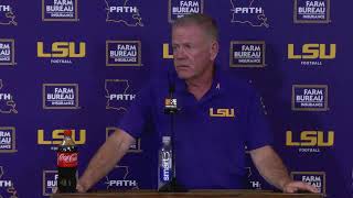 LSU Football Postgame Press Conference  vs Ole Miss [upl. by Afnin534]