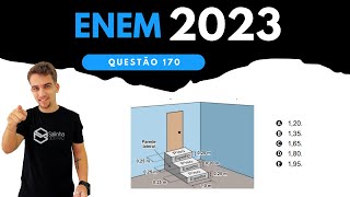 ENEM 2023  QUESTÃO 170  A figura representa uma escada com três degraus construída em concreto [upl. by Jesh]