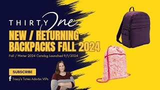 Thirty Ones New Backpacks Fall 2024 [upl. by Orimisac630]