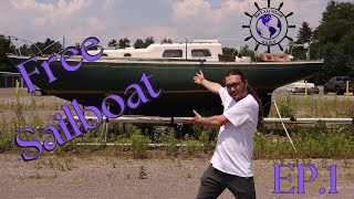 Free 30 sailboat  Storage unit 1969 Alberg 30 EP1 [upl. by Aloz]