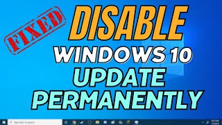 How to Disable Windows Automatic Updates on Windows 10 Permanently  in Sinhala [upl. by Gilles433]