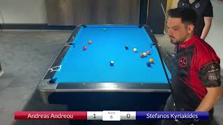 Companeros 2024  Pancyprian 10 ball  Category C  Andreas Vs Stefanos Losers Qualification [upl. by Careaga]