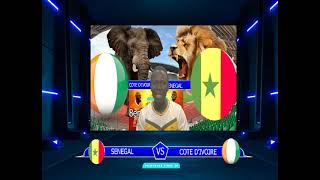 CAN 2023 COTE D’IVOIRE FACE SENEGAL 8em DE FINAL CAN 2024 [upl. by Ahsiat71]