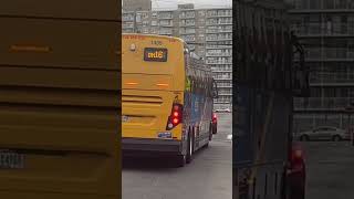 NeponsitRiis Pk bound 2021 Prevost X345 1439 QM16 passing Rockaway Beach Blvd amp Beach 99th St [upl. by Eitsirc]