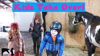 Kids Take Over the Riding Vlog [upl. by Trust]