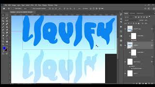 How To Liquify A Text In Photoshop [upl. by Bajaj]