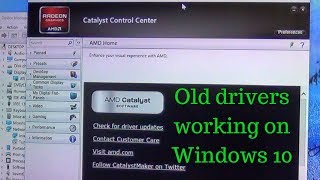 How to install a legacy ATI AMD Radeon driver on Windows 10 [upl. by Alistair]