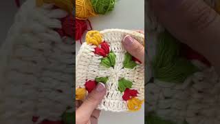 Your favourite multicolor granny square Watch full tutorial on mu youtube channel [upl. by Engen]