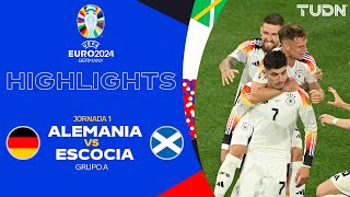 HIGHLIGHTS  Alemania vs Escocia  UEFA EURO 2024  J1  TUDN [upl. by Oikim]