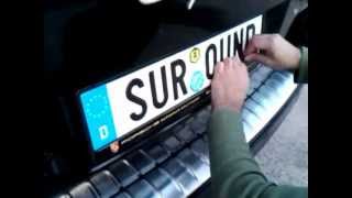 Install Your Car Number Plate Surround [upl. by Zilla220]