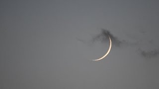 Crescent Moon Friday the 13th November 2015 Friday13th [upl. by Robbins]