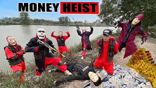 PARKOUR VS MONEY HEIST Police raided and arrested the boss along with the money amp drugs  Epic POV [upl. by Brad]