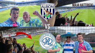 WBA VS QPR VLOG MAJA HATTRICK HERO ON SEASON OPENER [upl. by Hidie]