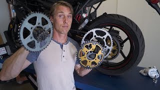 Motorcycle Gearing Changes Explained  MC Garage [upl. by Atsyrhc]