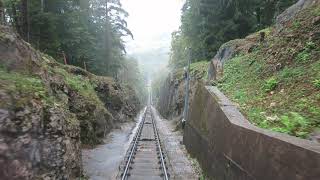 Standseilbahn Neuchâtel  Chaumont Talfahrt 2021  funiculaire funicular Suisse Switzerland [upl. by Eremaj]