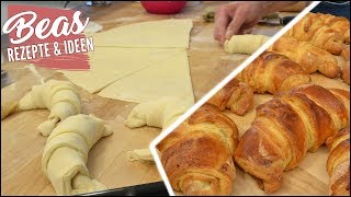 Schnelle Croissants ohne Fertigteig – Croissant Blätterteig Rezept [upl. by Nnyre]