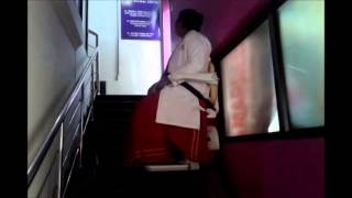 Aarding straight stairlift installation at Thiruvananthapuram Kerala [upl. by Schear443]