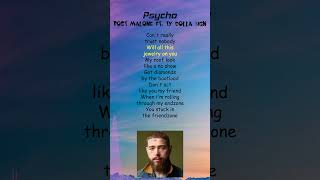 Post Malone ft Ty Dolla ign  Psycho Lyrics shorts [upl. by Emanuele]