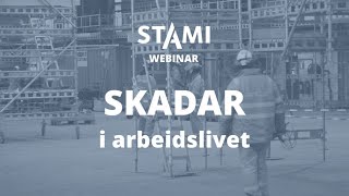 Webinar Skadar i arbeidslivet [upl. by Hanahs]