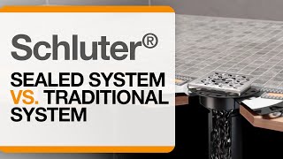 Shower Systems Schluter® Sealed System vs Traditional System [upl. by Aleemaj]