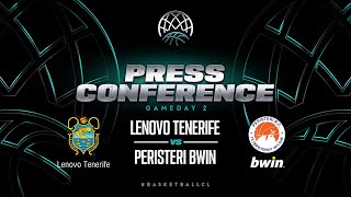 Lenovo Tenerife v Peristeri bwin  Press Conference  BCL 202324 [upl. by Connel]