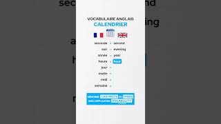 Le vocabulaire anglais du calendrier 🇬🇧 [upl. by Halden]