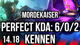 MORDEKAISER vs KENNEN TOP  602 70 winrate Dominating  NA Master  1418 [upl. by Lisandra]