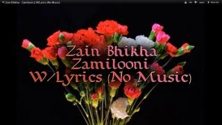 ᴴᴰ Zain Bhikha  Zamilooni  WLyrics No Music [upl. by Fiedler]