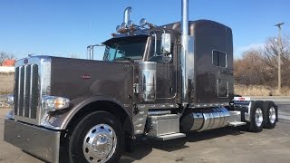 2017 Peterbilt 389 Owner Operator 280quot 550hp 18 Speed Galaxy Silver 3 Axle Disc Brakes [upl. by Tillie]