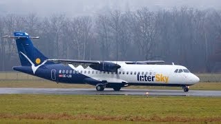 InterSky ATR72600 Turboprop Take Off at Airport BernBelp [upl. by Mayne413]