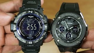 Casio PROTREK PRW3500Y VS GSHOCK GSTEEL GSTS100G1B  DESIGN COMPARISON [upl. by Culbertson189]