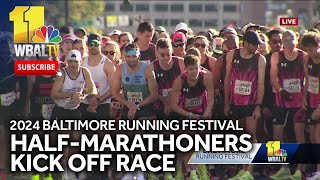 2024 HalfMarathon kicks off in Baltimore [upl. by Latsirk621]