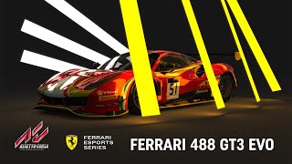 Assetto Corsa Ferrari 488 GT3 Evo free DLC from Ferrari Esports Series [upl. by Doughman486]