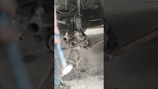 Broken brake liner pin removed by applying heat shorts machine trending reels truck fire [upl. by Ecnaralc664]