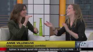 Salut Bonjour  Entrevue avec Annie Villeneuve [upl. by Mullane]