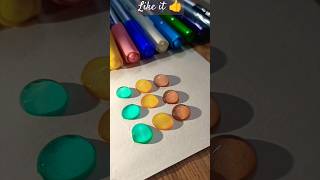 Satisfying art ✨shortssatisfying artwaterdropytshortcolors asmrcolourmixing subscribetrend [upl. by Yeh975]