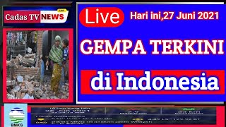 Live gempa bumi hari ini 2021 di indonesia [upl. by Holladay]