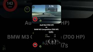 Audi RS3 700 HP vs BMW M3 Competition 700 HP🔥 shorts mpower audipower shorts acceleration [upl. by Alpheus875]