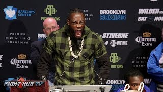 DEONTAY WILDER VS BERMANE STIVERNE 2  FULL FINAL PRESS CONFERENCE amp FACE OFF VIDEO [upl. by Minerva]