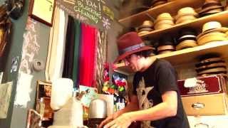 Steam amp Hand Shaping a Fedora or Stetson Western Hat with a Jiffy Steamer [upl. by Waterer]