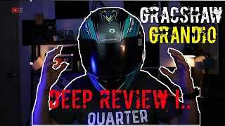 Visor Mahal  Tapi Dapat Percuma  Deep Review Gracshaw Grandio Helmet With Bluetooth Twiins [upl. by Sabu]