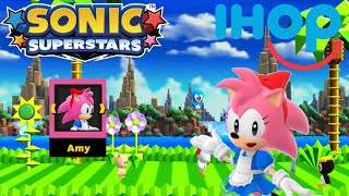 Sonic Superstars  IHOP Amy Retro Diner Style Amy Redeem  Gameplay [upl. by Ybroc]