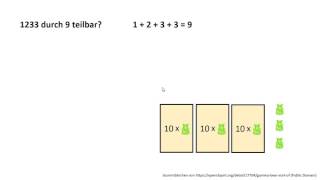 Quersummelregel Teilbarkeit durch 9 [upl. by Il]