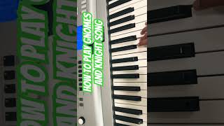 Gnomes and knights song tutorial piano pianomusic [upl. by Jordon]