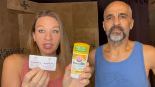 Rubbing Alcohol vs Arm amp Hammer Essentials Searching for the best natural deodorant [upl. by Garnes994]