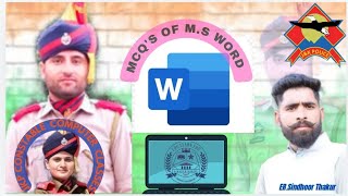 MCQS About MS WORD for JKP Jkssb edulearnedu [upl. by Torruella523]